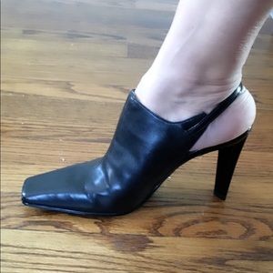 Parade high heel sling back shoes
